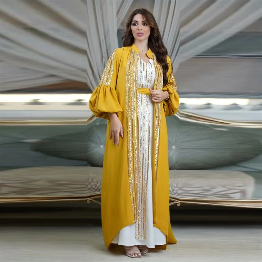 robe-marocaine-a-manches-lanterne-a-paillettes-pour-femmes-ensemble-musulman-abaya-robes-islamiques-caftan-eid-jalabiya-dubai-nouvelle-mode-2-pieces