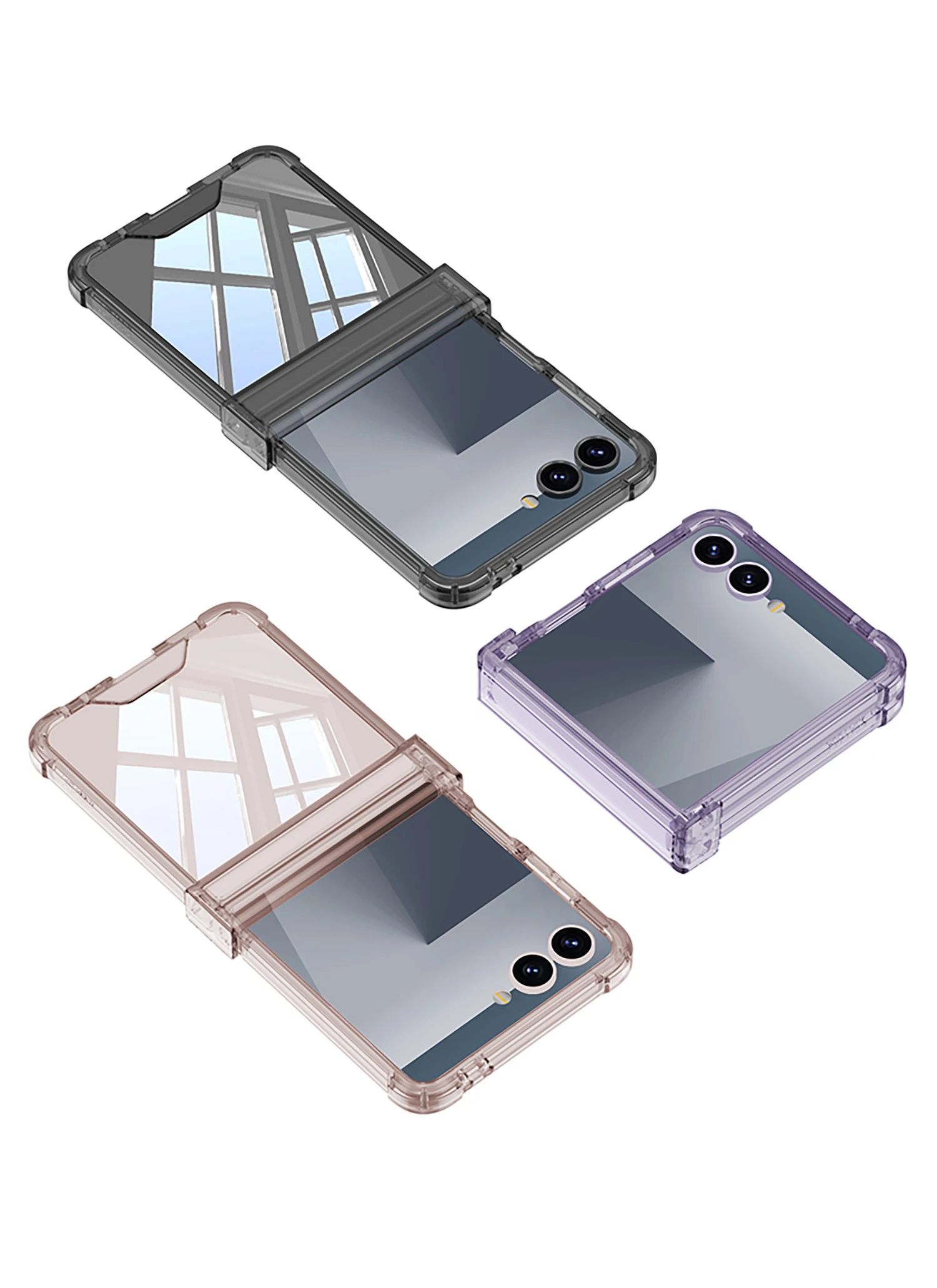 Silicone Airbag Bumper Soft Case for Samsung Galaxy Z Flip 7 6 5 Case Hinge Prot