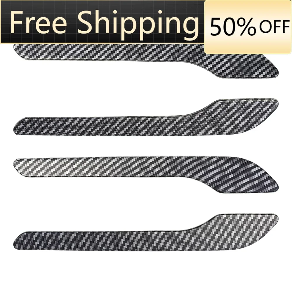 

Патч для ручки Tesla Model Y/ Model 3, наклейка на ручку из АБС-пластика, матовый карбоновый цвет, внешние аксессуары