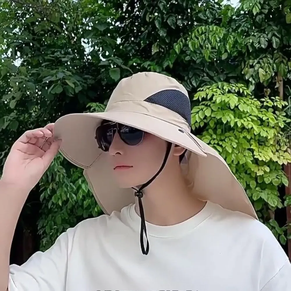 Black Label Wide Brim Sun Cap