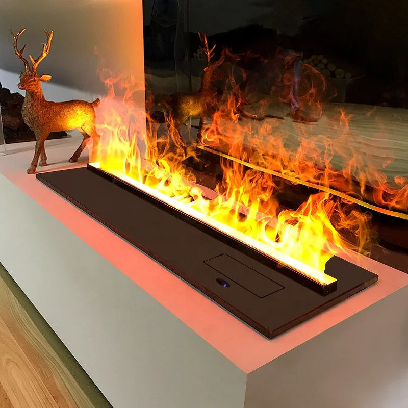 Water Steam Indoor Vapor Atomizing Mist Insert Neon Flame Artificial  Decorative Led 3d Intelligent Electric Fireplace - AliExpress
