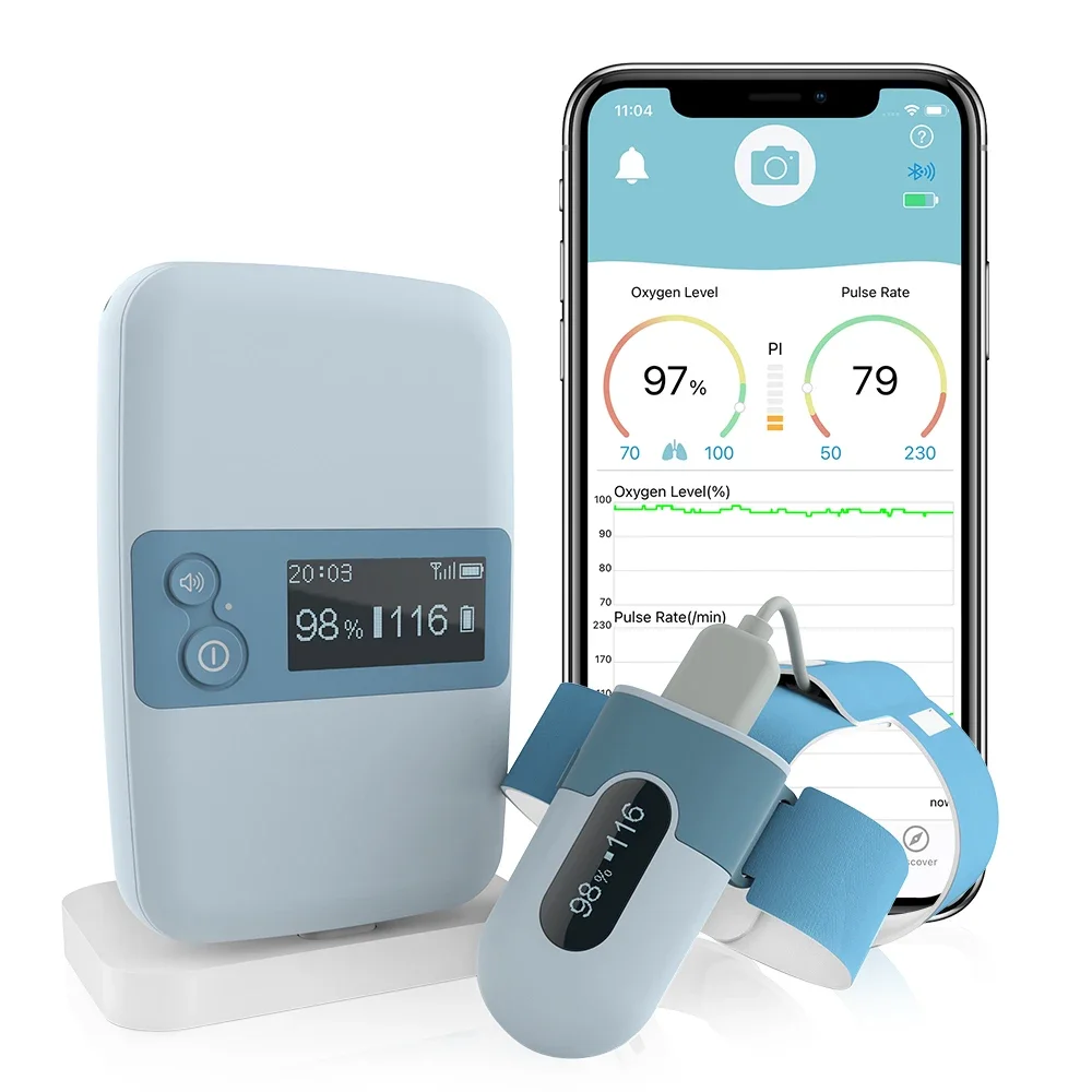 

Viatom Babyo2 S2 перезаряжаемый Bluetooth Смарт-звуковые напоминания носимый ребенок Spo2 мониторинг сна и сердечного ритма для младенцев