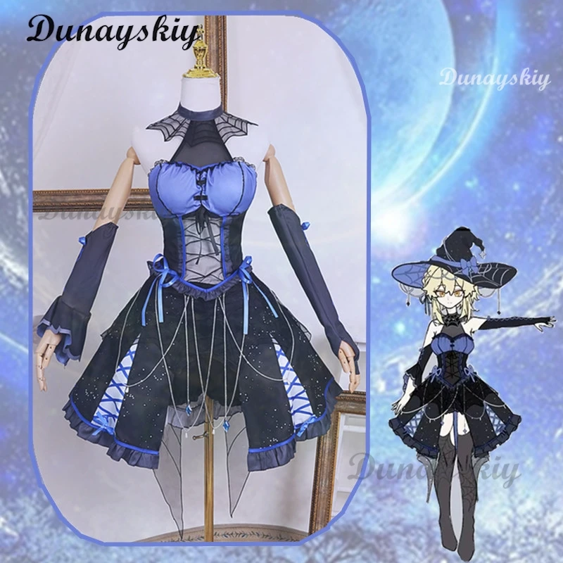

Genshin Impact Fanart Abyss Lumine Princess Cosplay Costume Wig Exclusive Traveler Lumine&Aether Halloween Costumes
