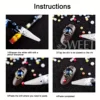 5pcs Rhinestone Picker Nail Art Pens Professional Wax Pencil Dotting Pen Gems Drill Crystal Diamond Tools Manicure Accessories 6
