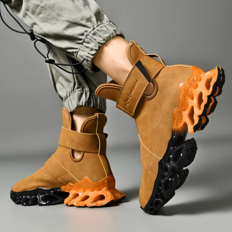 men boots Winter Slippers Warm Men Shoes Waterproof Non-Slip Plush Sneakers Male tenis shoes Boots Men Sneakers Winter