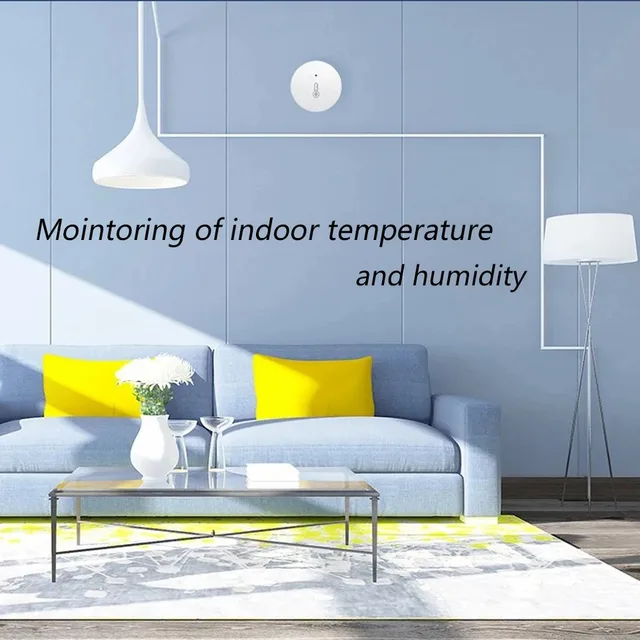 Tuya Smart Zigbee Temperature And Humidity Sensor Indoor Thermometer Monitor For Home Work With Alexa Google Home Assistant 4