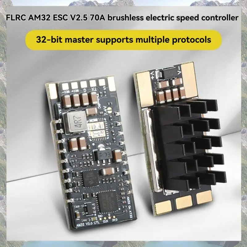 Flyingrac AM32 ESC V2.5 75A Transient Current 3-6S 7-26V Elektronikmodul 32-Bit-Hauptsteuerung für Drohne RC-Modellflugzeuge – Detail 3