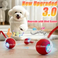 New Interactive Cat Toys Ball Smart Electric Rolling Ball Toys for Cat Kitty Pet Automatic Training USB Rechargeable Cat Toy 1