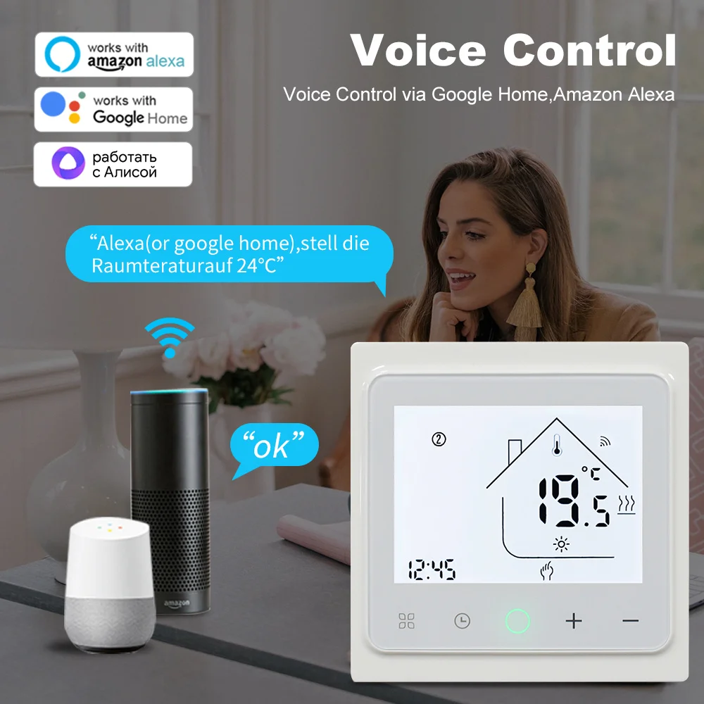 Smart WiFi Thermostat for Temperature Control and Remote Management