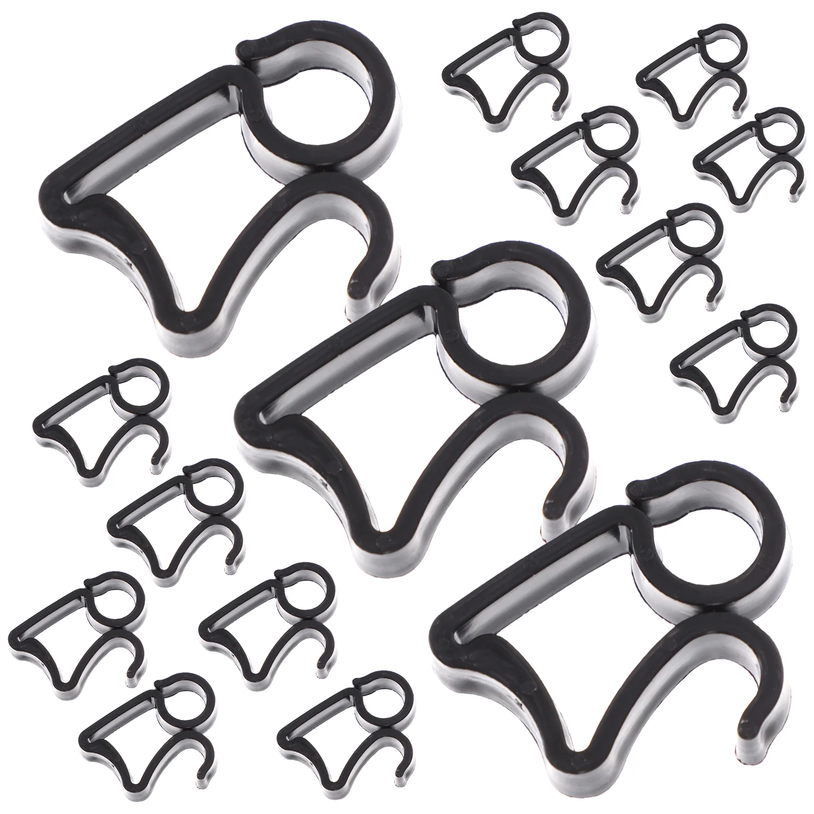 

Useful Reusable S Shaped Waterproof Plastic Hanging Outside String Lights Clip Light Hooks For Xmas Gutter Hanging Hooks
