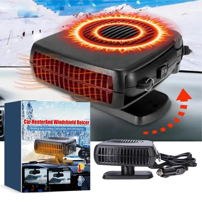 

Portable Car Heater 12V Car Windshield Fast Heating Defrost Defogger Durable 2 Modes Car Heaters Auto Interior Accessories