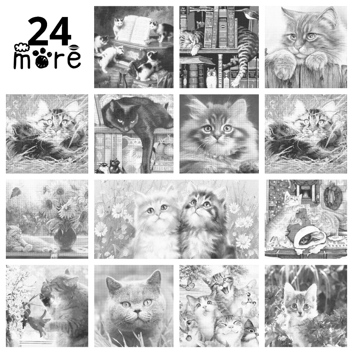 40x50cm 동물 WD-j1099j1122 단색 도트 페인팅 punktmalerei stippelen een kleur stippen stippelkunst