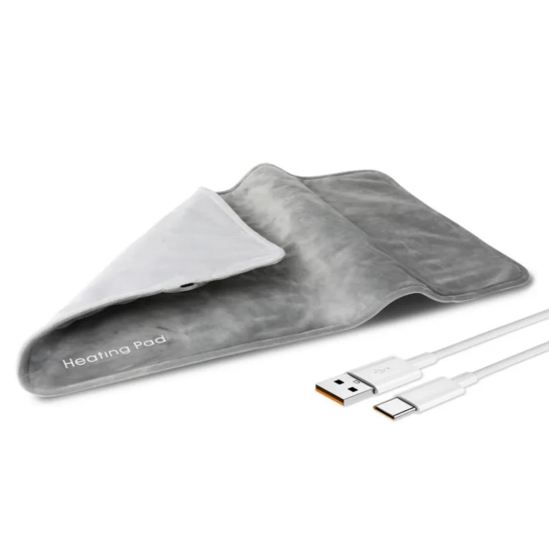 Electric Heating Pad USB 5V Electric Heating Pad for Cramps & Back Pain Relief 19.6*11.8 INCH with 59 INCH Cable