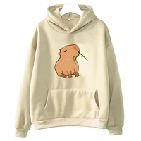 Funny Capybara Print Hoodie Women/Men Kawaii Cartoon Tops Sweatshirt for Girls Unisex Fashion Harajuku Graphic Hooded Pullovers - Image 2