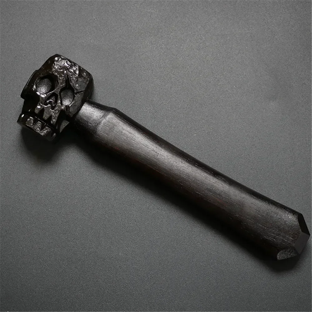 Skull Hand Carved Hammer Decoration Luxury Gift Outdoor Camping Collectible EDC Hand Tools Soul Mountain 4