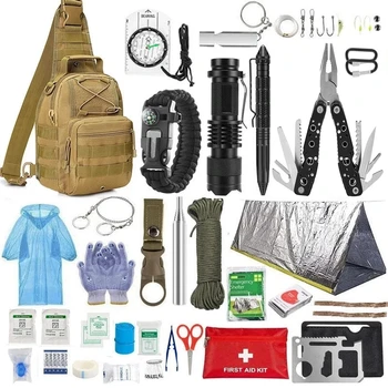 Portable Survival First Aid Kit – Full Set MOLLE Outdoor Emergency Trauma IFAK for Camping & Hiking 1