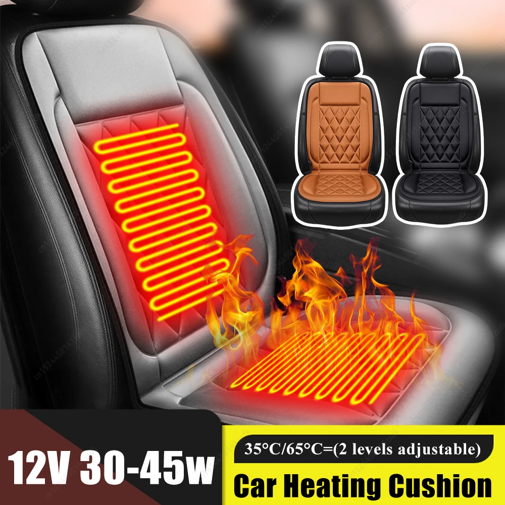 Heated Car Seat Cover 12V Winter Warmer Cushion