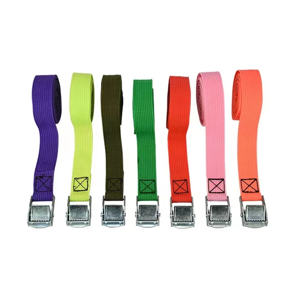 6PCS 3M Buckle Tie-Down Belt Cargo Straps For Car Motorcycle Bike With Metal Buckle Tow Rope Strong Ratchet Belt for Luggage cargo straps cargo tie down strap tie down straps lashing strap