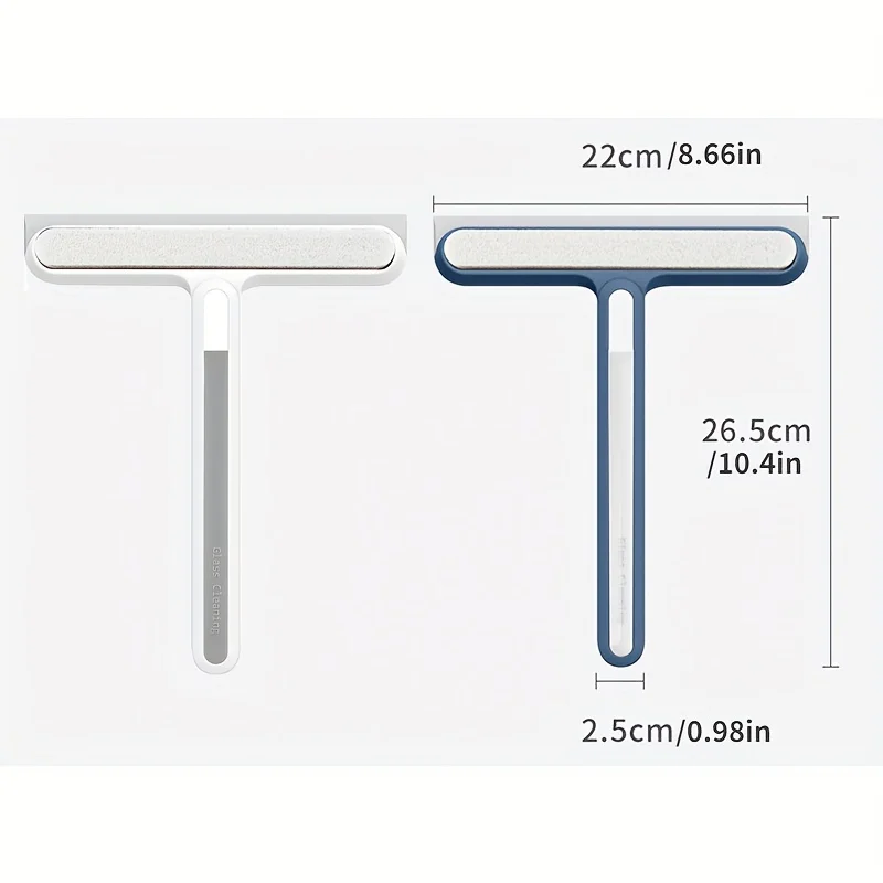 Glass Cleaner Squeegee 1pc Silicone Water Wiper Plate For Car Windshield Window Bathroom Kitchen