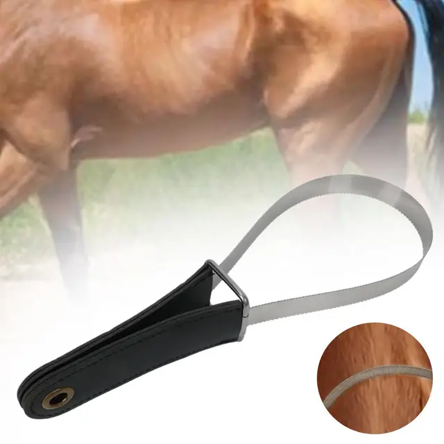 Horse Sweat Scraper Tool Shaving Shedding Blade Cattle Donkeys Clean Tool Knots Tangles for Donkeys Livestock Animal