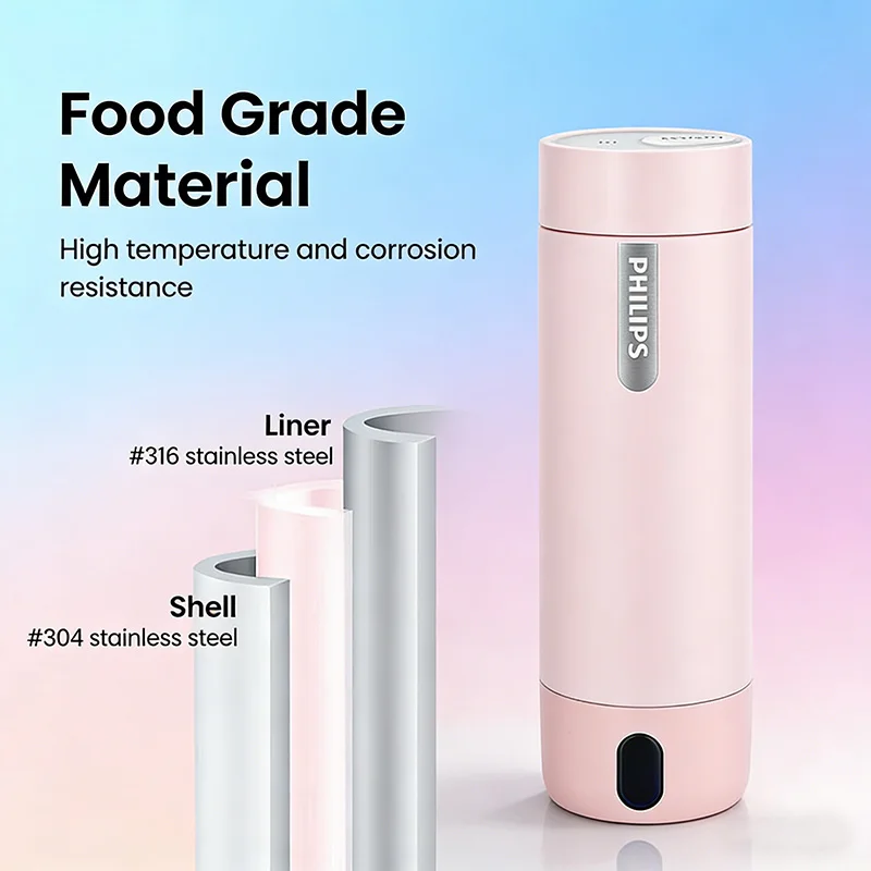 غلاية كهربائية ذكية من فيليبس للسفر مع تحكم في درج...