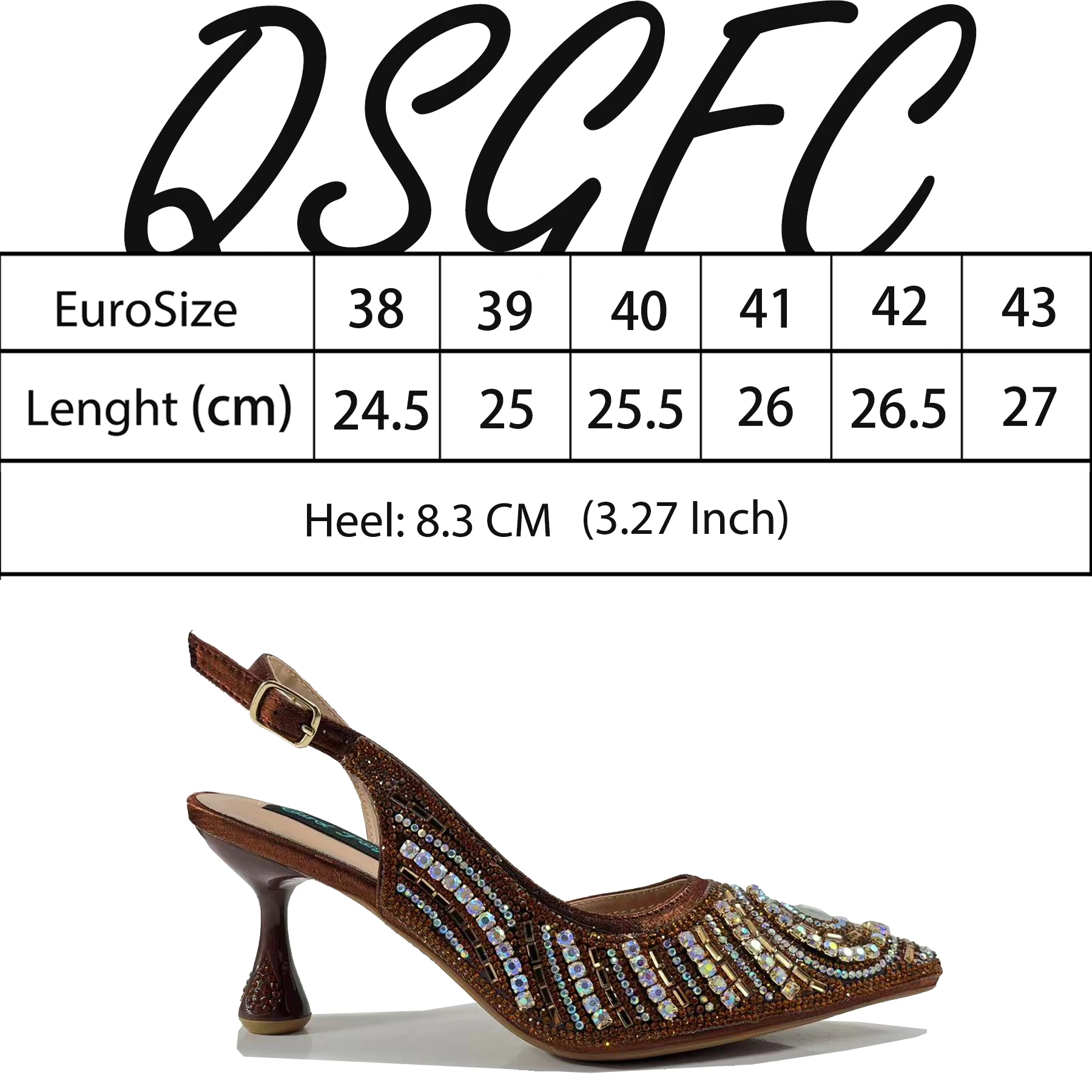 Queena Yan High-end Matching Women's Shoes with Diamond Hard Box Bag Popular in Nigeria Party Women's High Heels 6