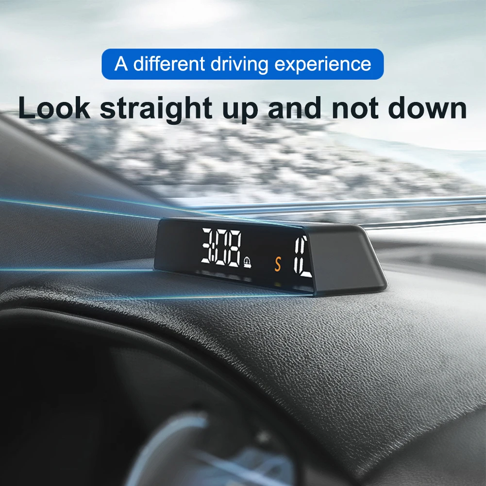 

Speedometer Car HUD Accessories Digital GPS Durable Head Up HD Display KM/H & MPH Overspeed Alarm High Quality