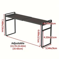 ZEXEF Retractable อุปกรณ์เสริมสําหรับห้องครัวตู้เฟอร์นิเจอร์ชั้นวางห้องน้ํา Rack Home Pantry Spice 6