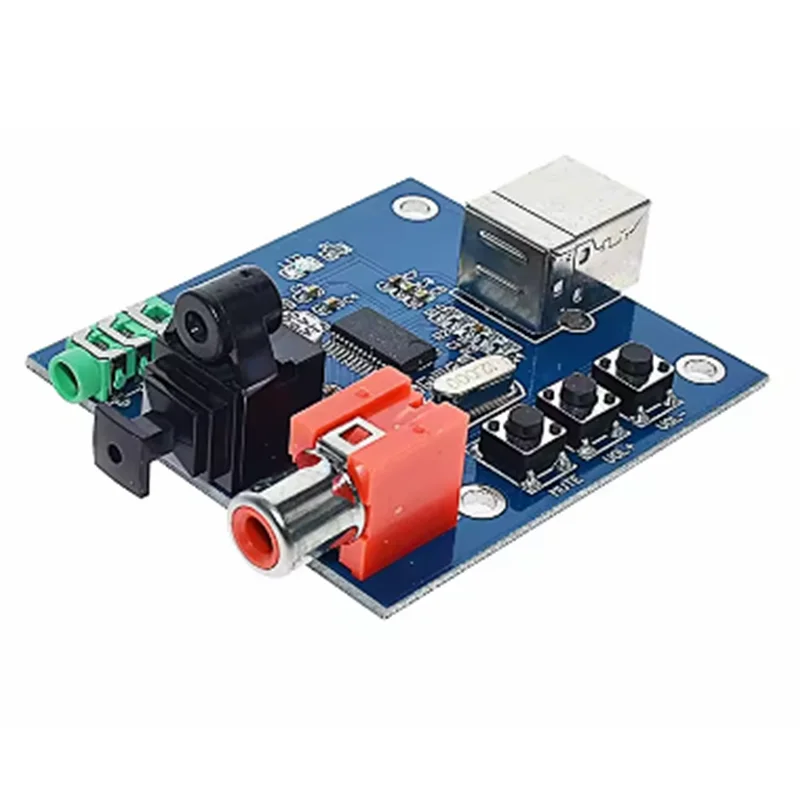 DAC USB PCM2704 - Convertitore Audio Con Uscita Fibra Ottica/Coassiale/Analogica, Per PC E Raspberry Pi