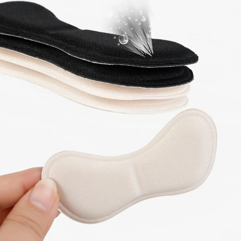 Semelles intérieures à talon Invisible pour femmes, 2 paires, pour Inserts à talons hauts, soulagement de la douleur, Anti-usure, coussin adhésif au dos, semelles intérieures en éponge