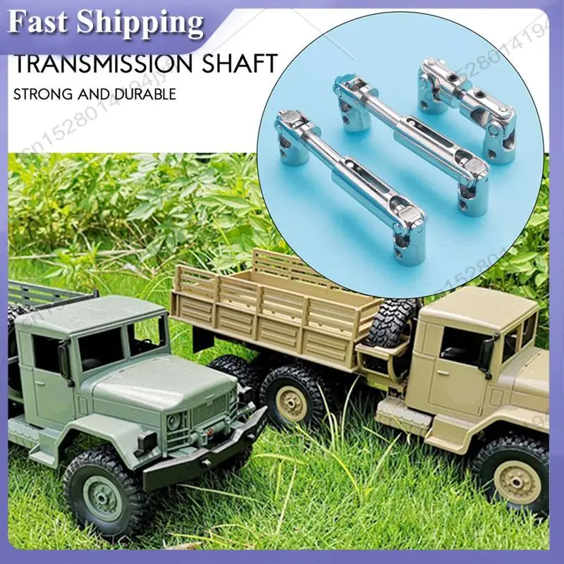 -ABDH 6Pcs 금속 드라이브 샤프트 드라이브샤프트 CVD WPL B16 B36 Q60 Q63 Q64 Fayee FY004 MN-77 6WD 6X6 RC 자동차 업그레이드 부품