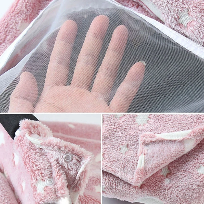 Soft Flannel Car Seat Canopy 5