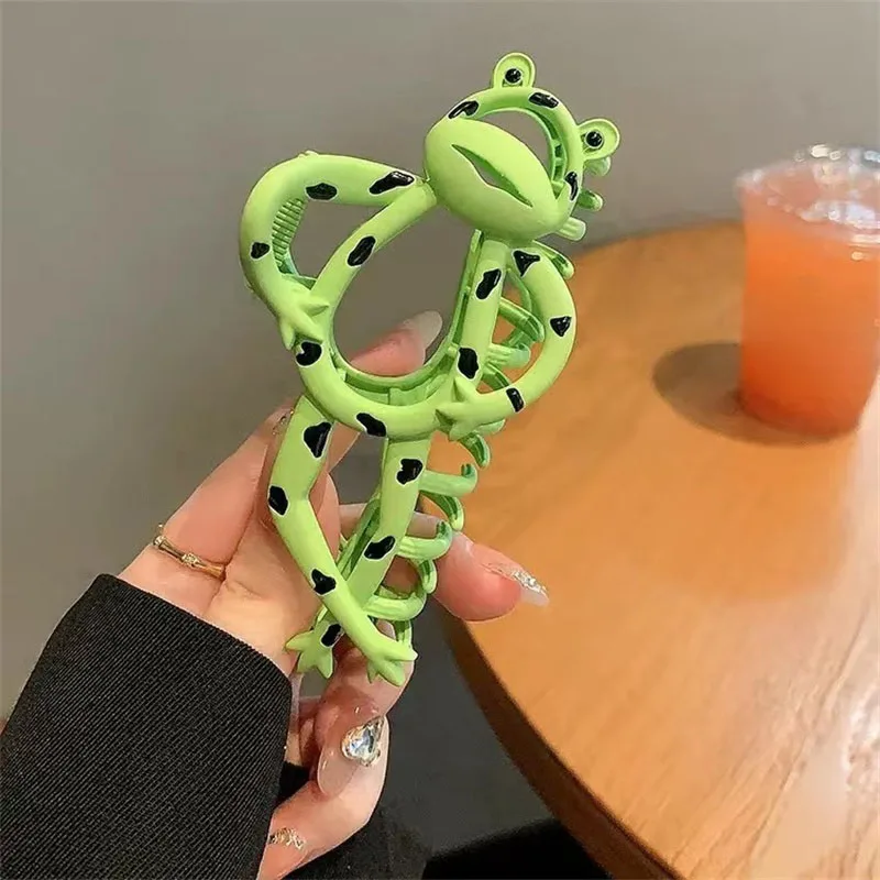 

Заколка для волос в виде лягушки привлекательные модные аксессуары уникальный дизайн милые и стильные привлекательные женские модные аксессуары для волос