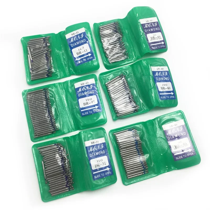 

50 шт. BR 45/46/49 Dental FG высокоскоростные боры зубы алмазная полировка зубов Полировка Боры
