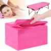 Pink Disposable Bed Sheets 31" x 71" Massage Table Sheets Non Woven Fabric SPA Bed Cover Breathable for Massage Beauty Tattoos 1