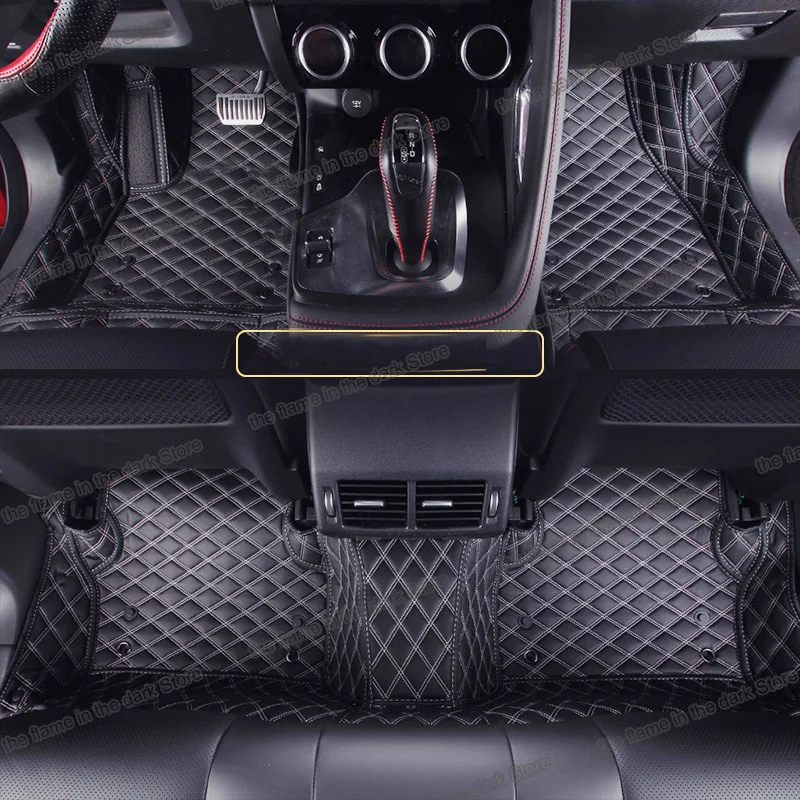 

leather car interior floor mat carpet for jaguar e-pace 2018 2019 2020 2021 2022 2023 auto styling accessories e pace durable