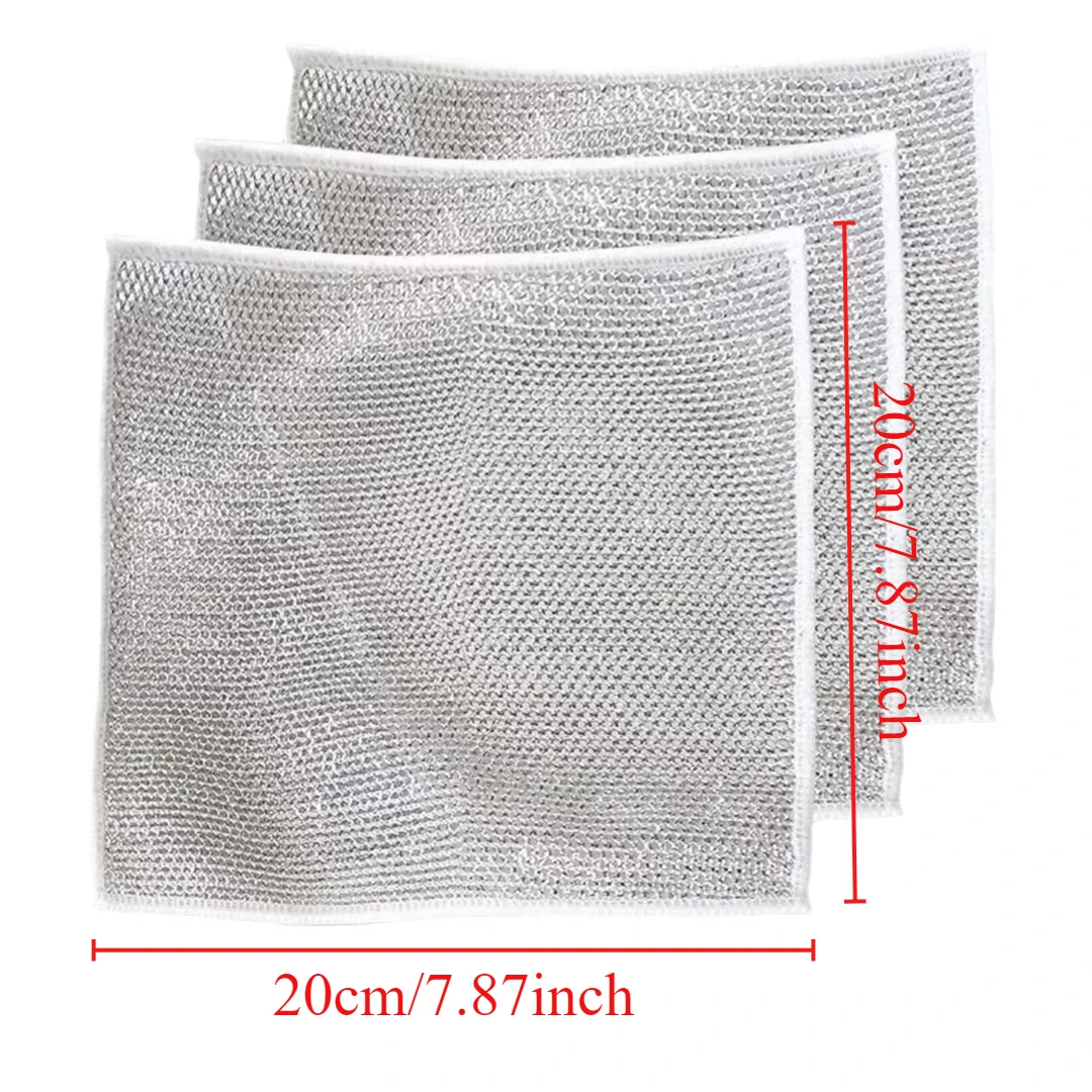 Description Picture 3 of itemHousehold Magic Cleaning Cloth, Home Cleaning Rags, Thicken Kitchen Dish Pot Washdishing Cloths Non-Stick Towel Clean Tools
