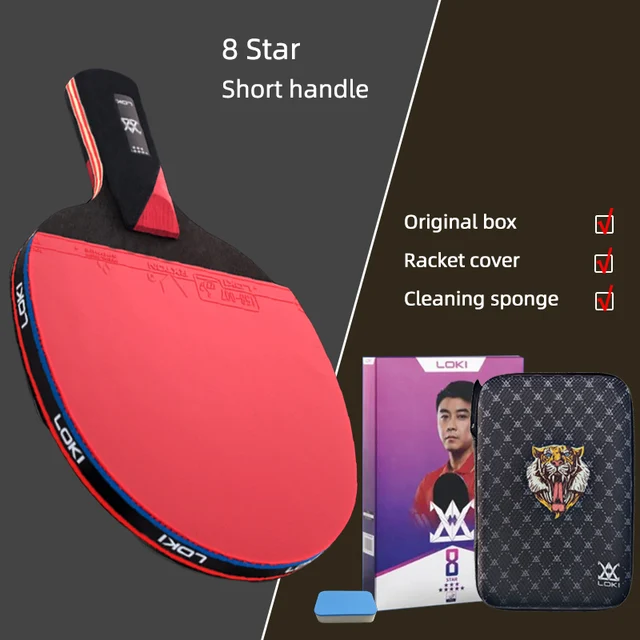 Loki E-Series Table Tennis Racket Professional Carbon Blade Ping Pong ...