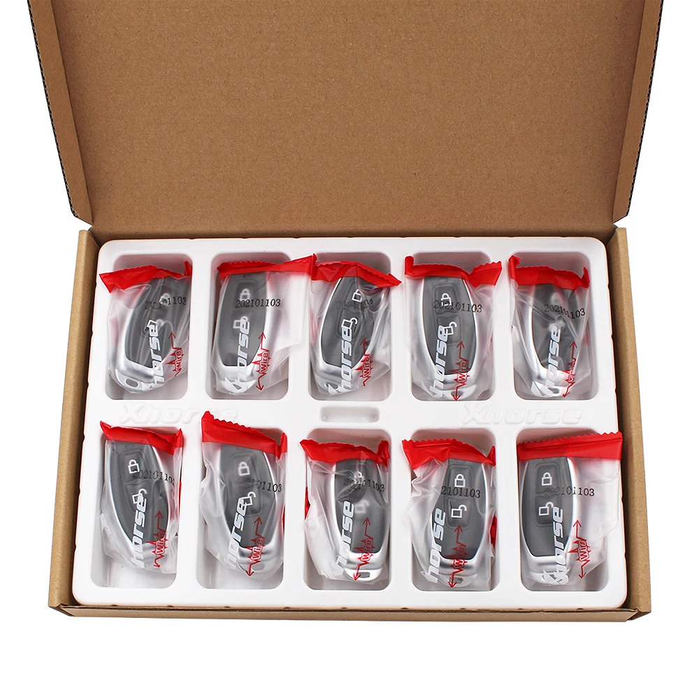 YOUBBA 5/10PCS Original Xhorse VVDI XKGD12EN Universal Wire Remote Key Replacement For Garage Door 4 Buttons 6