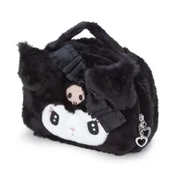 Kawaii Sanrio Plush Kuromi Melody Make Up Cosmetic Bag Cartoon Large Capacity Storage Bags Portable Handbag Girl Gifts 4
