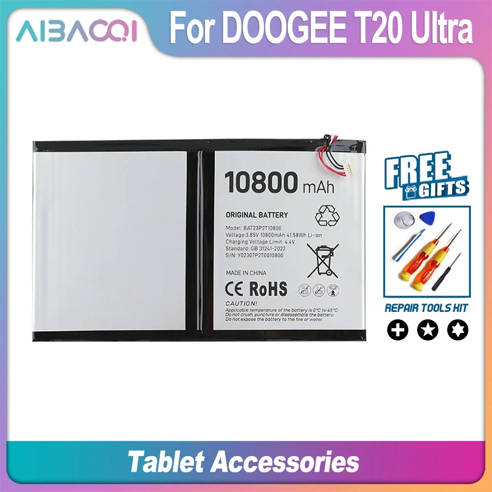 Batterie De Remplacement Pour Doogee T20 Ultra - Compatible Pile Tablette - Recharge Complète - 8