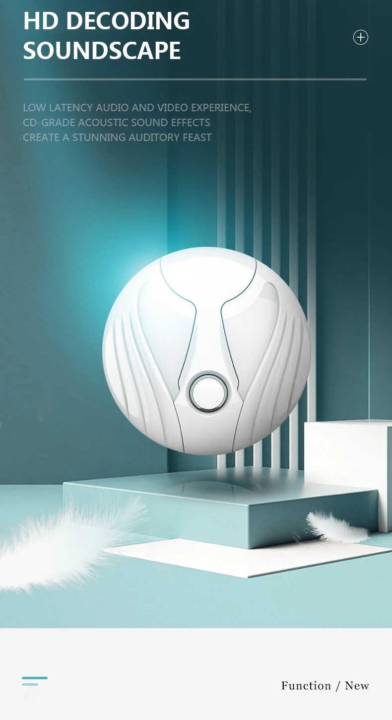 MyGiftHome Angel Wings Bluetooth Earbuds HIFI Stereo Wireless