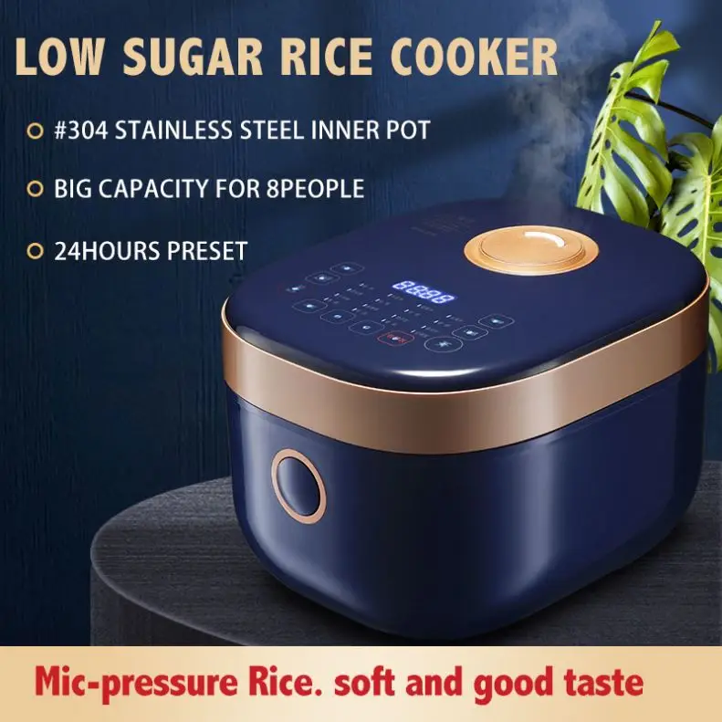 YYHC-Smart cooker Stainless steel induction heating intelligent technology 4 liter Low Sugar rice cooker