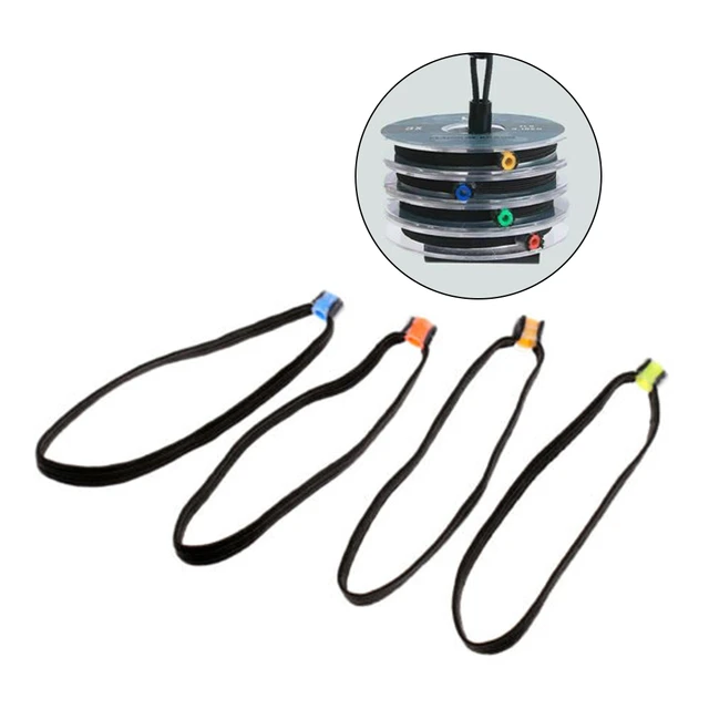 6Pcs Elastic Tippet Spool Tenders Fly Fishing Tippet Line Leader