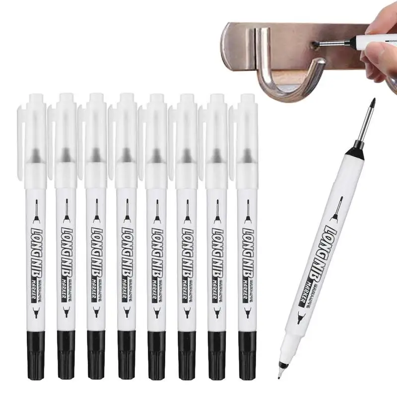 

Construction Marker 10pcs Waterproof Carpenter Ink Marker Marker Pens For Carpenters Builders For Lamp Drill Hole Position