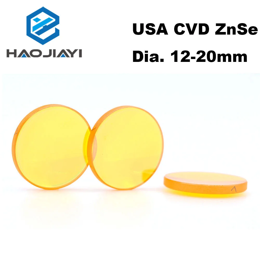 레이저 조각 절단기용 CO2 초점 렌즈, 미국 CVD ZnSe 직경 12 15 18 19.05 20 FL 25.4 38.1 50.8 63.5 76.2 101.6 127mm