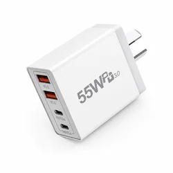 AU Plug Fast USB Type C Quick Charging Adapter, PD Wall Charger - AU Plug--55W