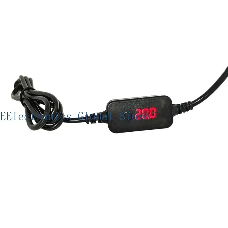462B PD toDC 전원 어댑터 케이블 USB C 수-수 코드 5V, 9V, 12V, 15V, 20V 조정 가능한 출력 전압(10개 어댑터 포함)