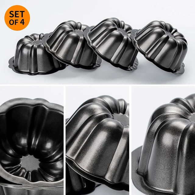 USA Pan Mini Fluted 12 Cupcake Pan - Decorative Muffin Tin - Heavy Gage  Steel