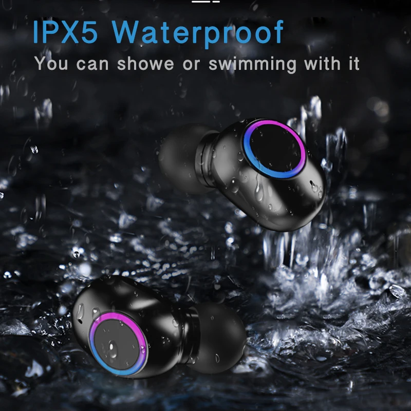Bluetooth Earphones HD Calling Wireless Headphones Portable Mini Earbuds Noise Canceling Headsets with Microphone for All Phone_voghion.com
